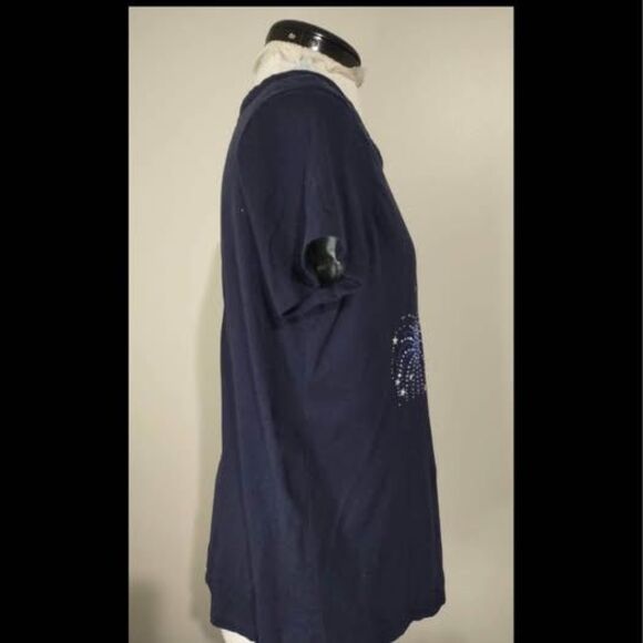 Tee XL Fashion Bug Starburst firework Shirt American pit-pit=20” length=26”C3073 - Picture 4 of 6